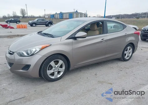 2013 Hyundai Elantra Gls z USA, uszkodzony, nr VIN 5NPDH4AEXDH313688